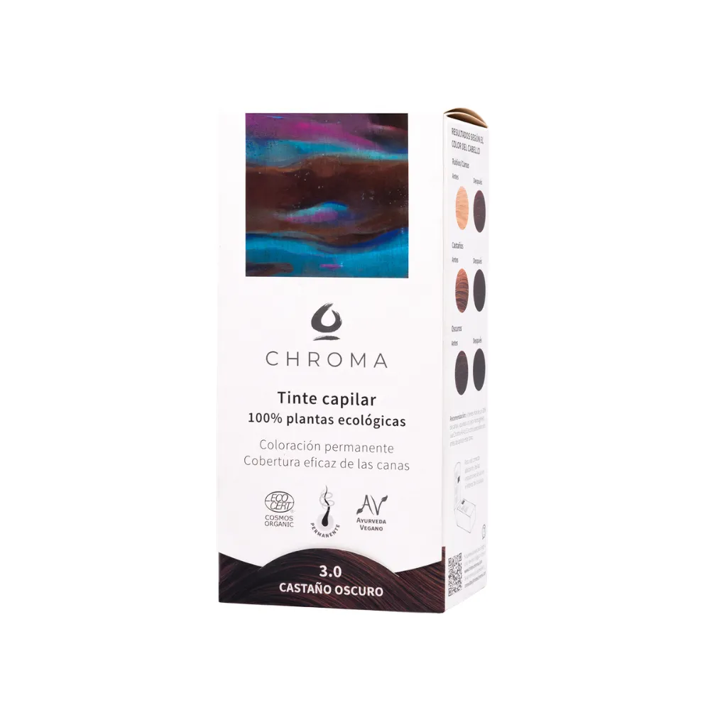 Chroma Tinte Natural 3.0 Castaño Oscuro 100g